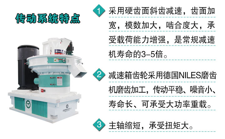 新型一體機傳動係統特點